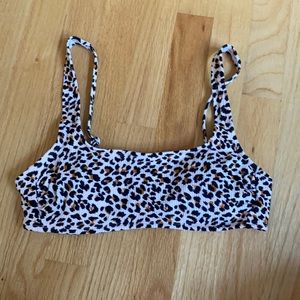 Cheetah Print Bathing Suit Top